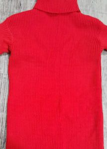 Red Turtleneck Knit Sweater (free delivery)