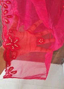 Elegant Red Embroidered Kurta