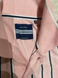Striped Pink Polo Shirt