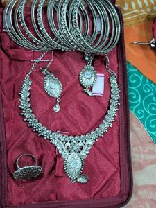 Oxidized Silver Jewelry Set
