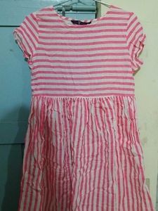 Pink And White Dress