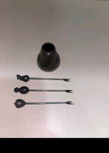 Vintage Silver Plated Fruit Fork