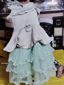 Girl&#39;s Off-Shoulder Tutu Dress