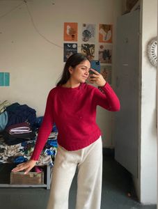 Red Pullover Sweater