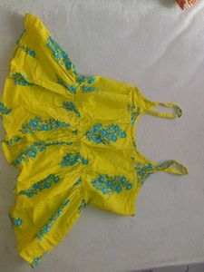 Yellow Floral Top