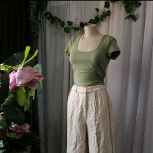 H&amp;MGreen Fitted Top