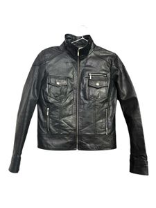 Cropped Genuine Leather Jacket