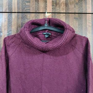 H&amp;M Solid Turtleneck Pullover - Chest 34