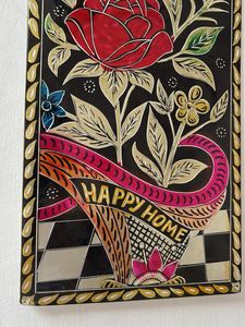 Happy Home Floral Wall Art