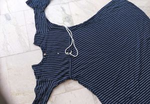 Striped Fit &amp; Flare Dress