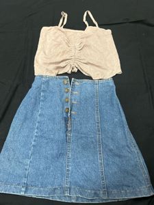 Combo Of Denim Skirt
