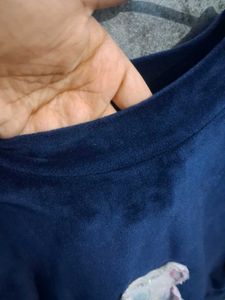 Velvet Tshirt For Winters