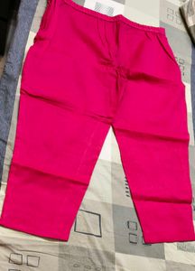Women Pink Chanderi Cotton Thread Work Suit Set