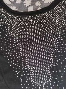 Black Embellished Top