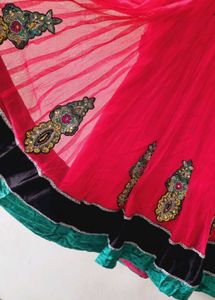 Pink Embroidered Anarkali Dress