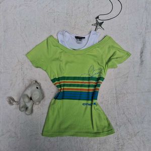 y2k green top