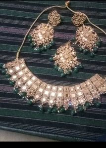 Gold Green Combination Mirror Set