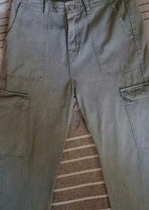 Grey Cargo Pants For Women
