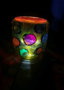 Set of 6 Hand Painted lamps Candle Holder