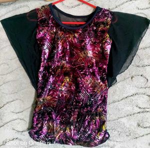 ✨Floral Printed Top (Maroon)✨