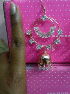 Golden Jhumka Earrings