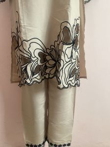 New Pakistani Cutwork Kurta Set