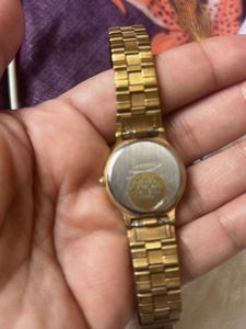 Golden Samsung watch