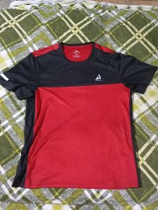 Alstyle Activewear Tee - Red/Black