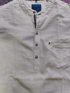 Mandarin Collar Short Kurta Shirt for Men