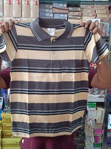 Gant Brown Cream Color T Shirt For Men Women