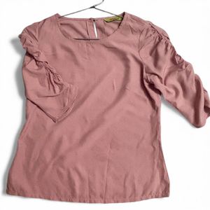 Bitterlime Round Neck top with Skirt