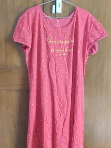 Cute Pink T-Shirt Dress