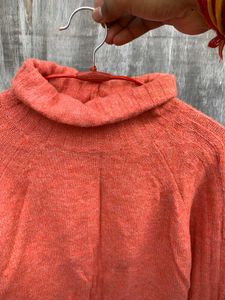 Coral vintage Turtleneck Sweater