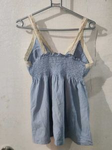 Cute Lace Trim Tank Top