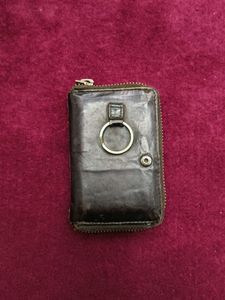 Vintage Leather Zip Wallet