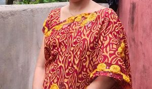 Beautiful Rose Work Saree🌹with Blouse