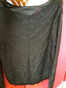 Black Shimmer Top