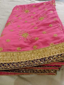Beautiful Pink Saree For Women