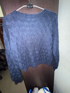 Navy Blue Pullover Sweater