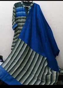 Blue Plazo Set