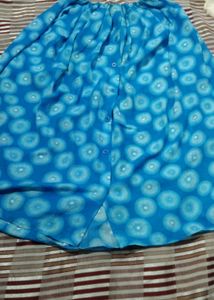 Centre Button Skirt
