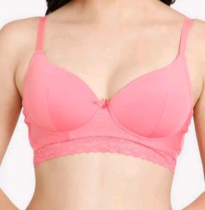 Hot Pink Lace  Bra