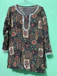 Printed Tunic Top