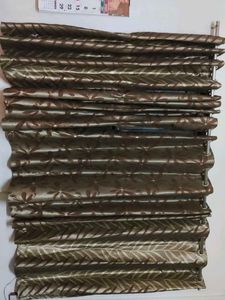 Elegant Brown Floral Roman Shade Window Curtain