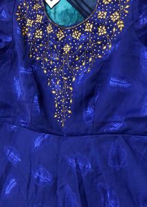 Royal Blue Dress Dupatta With Pant