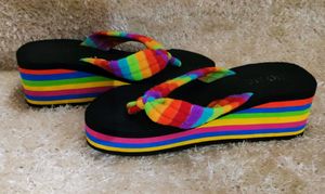 Multicolored Rubber Slippers