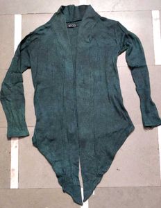 Elegant Green &amp; black shaded Cardigan