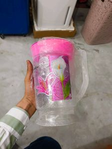 Floral Plastic Pitcher