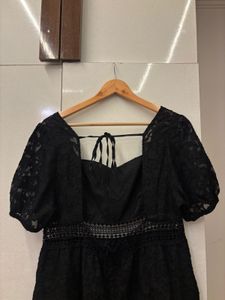 Elegant Black Tiered Dress