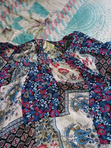Patchwork Print Top